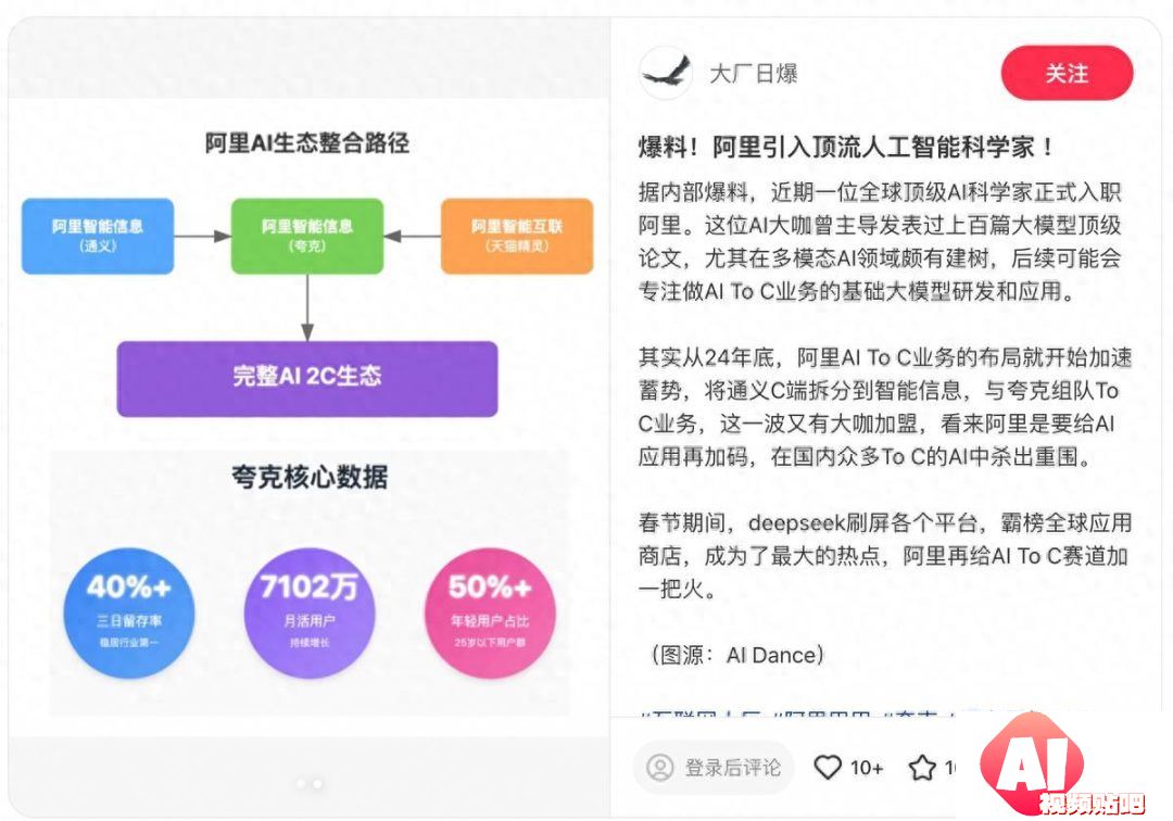 传阿里引入顶级人工智能科学家，打响新年AIToC赛道第一枪