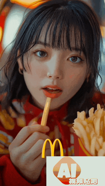 麦当劳AI美女广告火爆 11个AI少女为薯条打call引热议