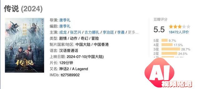 成龙新片AI换脸效果争议，观众分歧明显