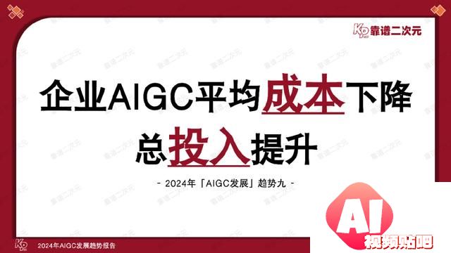 「靠谱二次元」行研组：2024年「AIGC发展趋势」报告